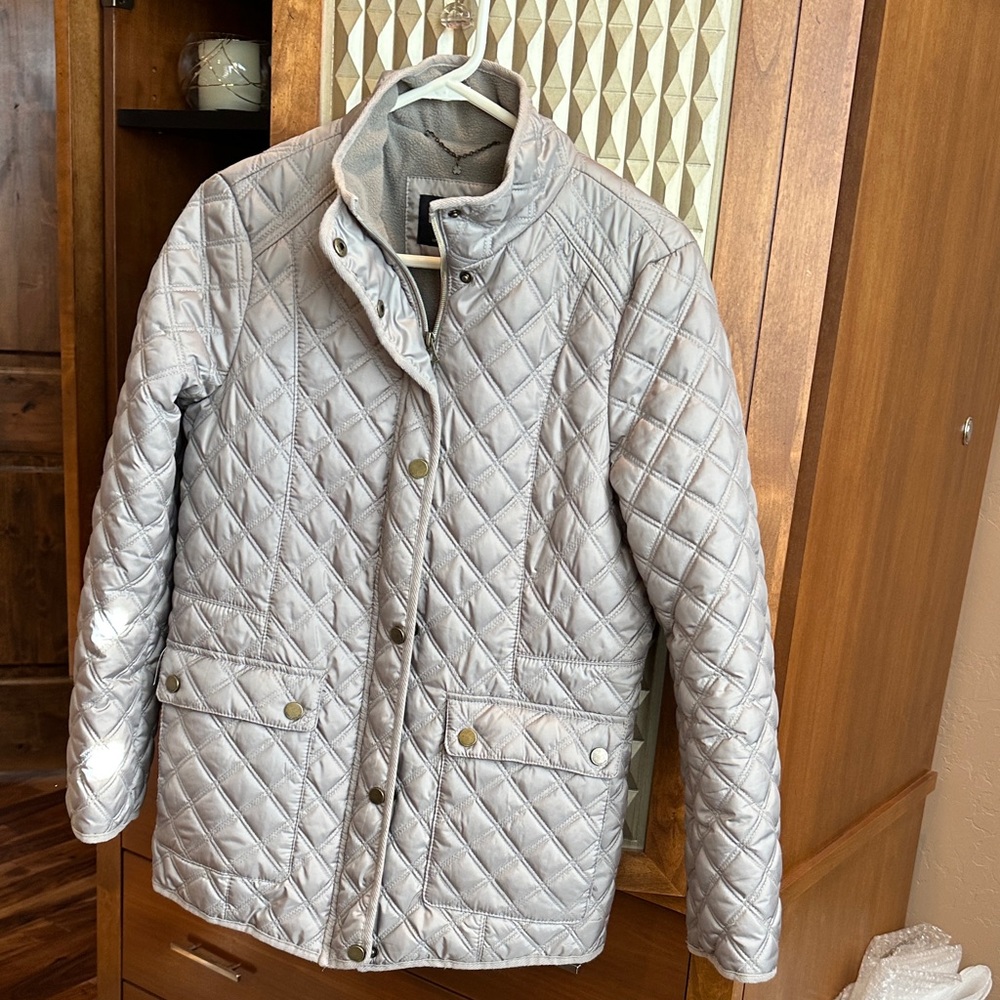 Lucky Brand Quilted Taupe Jacket size M